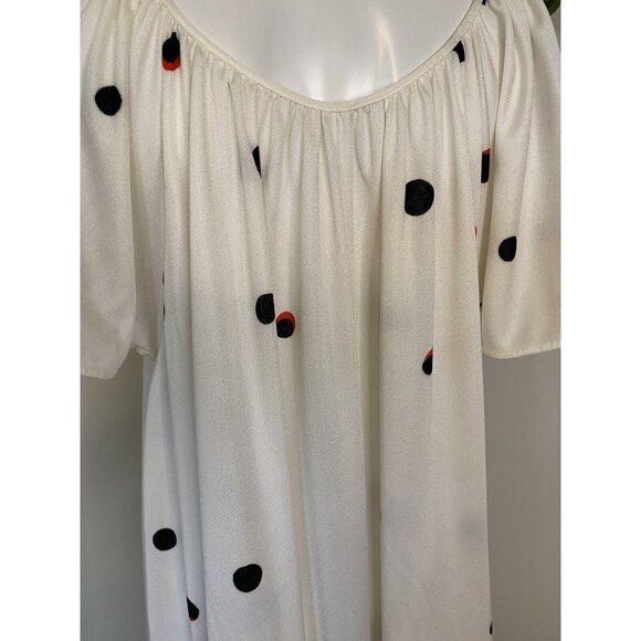 Sterling Sophisticates Vtg House Coat Dress MuMu Lounger Granny Robe Maxi Sz M - Picture 5 of 16